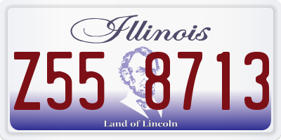 IL license plate Z558713