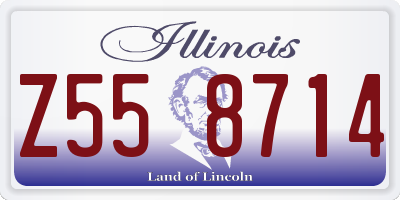 IL license plate Z558714