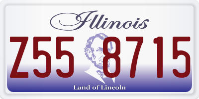 IL license plate Z558715