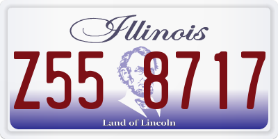 IL license plate Z558717