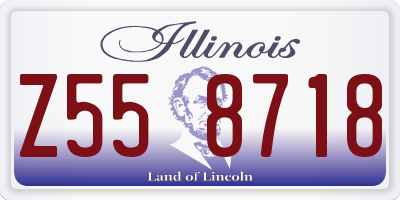 IL license plate Z558718