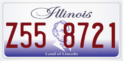 IL license plate Z558721