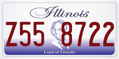 IL license plate Z558722