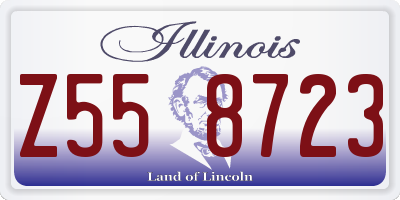 IL license plate Z558723