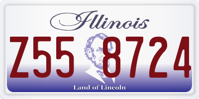 IL license plate Z558724