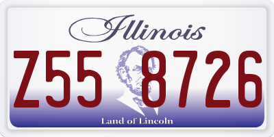 IL license plate Z558726