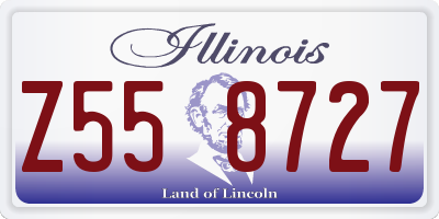 IL license plate Z558727