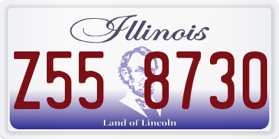 IL license plate Z558730