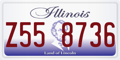 IL license plate Z558736