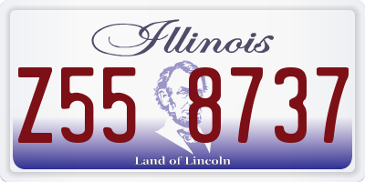 IL license plate Z558737