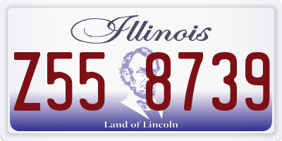 IL license plate Z558739