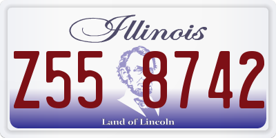 IL license plate Z558742