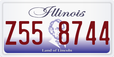 IL license plate Z558744
