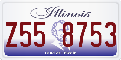 IL license plate Z558753