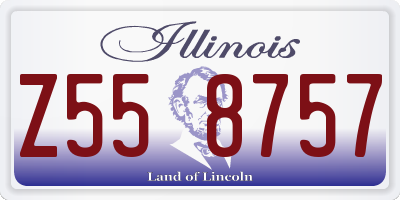 IL license plate Z558757