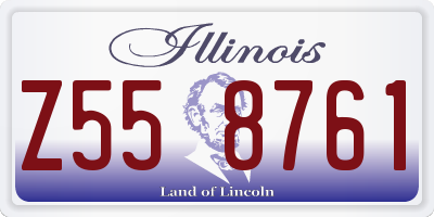 IL license plate Z558761