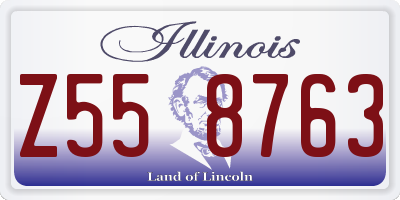 IL license plate Z558763