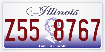 IL license plate Z558767