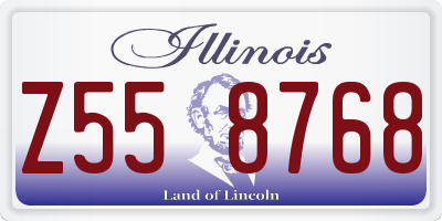 IL license plate Z558768