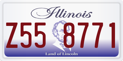 IL license plate Z558771
