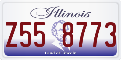 IL license plate Z558773