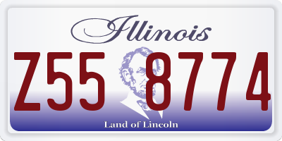 IL license plate Z558774