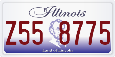 IL license plate Z558775