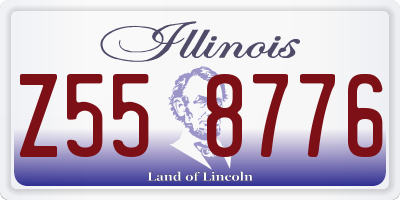 IL license plate Z558776