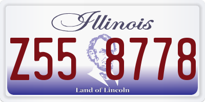 IL license plate Z558778
