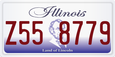 IL license plate Z558779