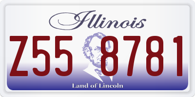 IL license plate Z558781