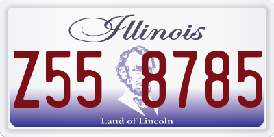IL license plate Z558785