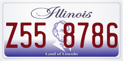 IL license plate Z558786