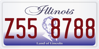 IL license plate Z558788