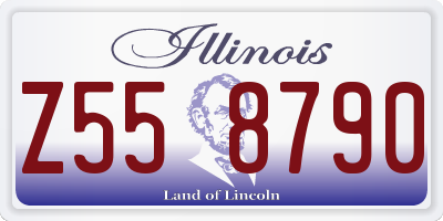 IL license plate Z558790