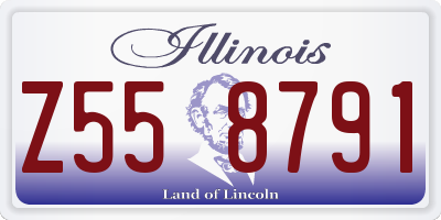 IL license plate Z558791