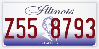 IL license plate Z558793