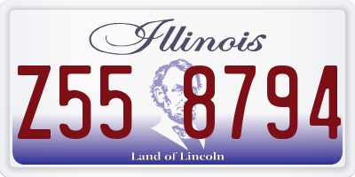 IL license plate Z558794