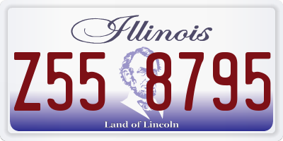 IL license plate Z558795