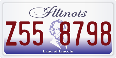 IL license plate Z558798
