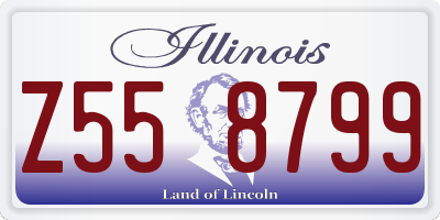 IL license plate Z558799