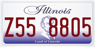 IL license plate Z558805