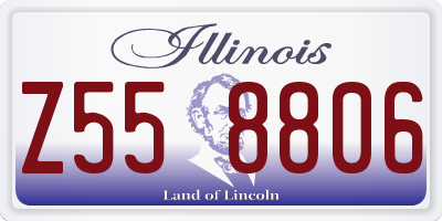 IL license plate Z558806