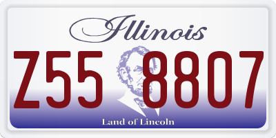IL license plate Z558807