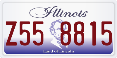 IL license plate Z558815