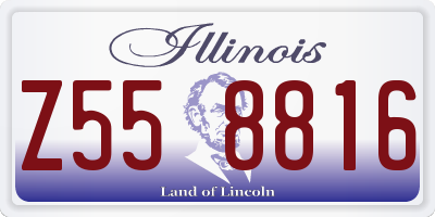 IL license plate Z558816