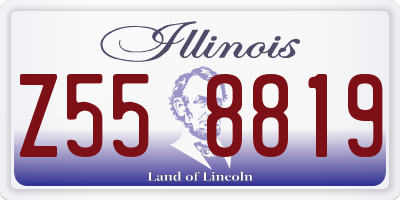 IL license plate Z558819