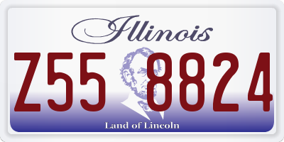 IL license plate Z558824