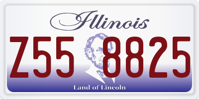 IL license plate Z558825