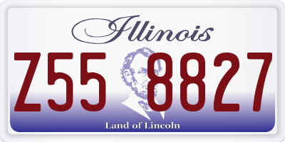 IL license plate Z558827